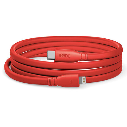 RODE SC19 Cable Lightning a USB-C Rojo 5 Pies MFi Certificado