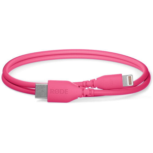 RODE SC21 Cable Lightning a USB-C Rosa 11.8" MFi Certificado