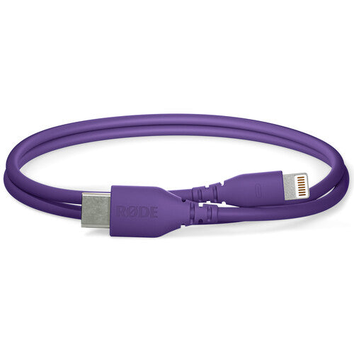 RODE SC21 Cable Lightning a USB-C 11.8 Pulgadas MFi Certificado Morado
