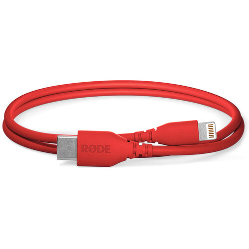 RODE SC21 Cable Lightning a USB-C 11.8 pulgadas MFi Certificado Rojo