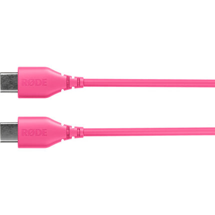 RODE SC22 Cable USB-C a USB-C Rosa 30 cm Compatible con Dispositivos Rode