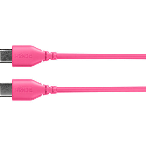 RODE SC22 Cable USB-C a USB-C Rosa 30 cm Compatible con Dispositivos Rode