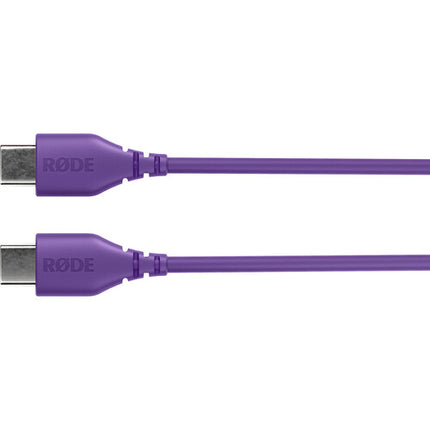 RODE SC22 Cable USB-C a USB-C 11.8 pulgadas compatible con dispositivos Rode púrpura