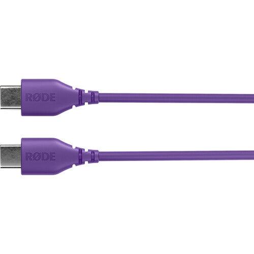 RODE SC22 Cable USB-C a USB-C 11.8 pulgadas compatible con dispositivos Rode púrpura