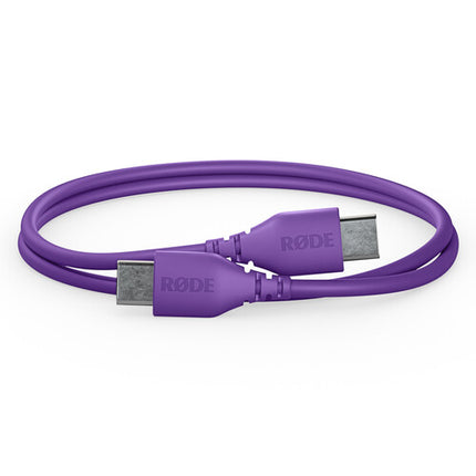 RODE SC22 Cable USB-C a USB-C 11.8 pulgadas compatible con dispositivos Rode púrpura