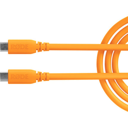 RODE SC27 Cable USB-C a USB-C 6.6 pies 5 Gb/s 60W Naranja