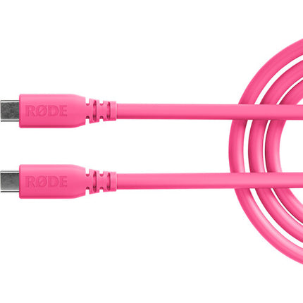 RODE SC27 Cable USB-C a USB-C Rosa 6.6 pies 5 Gb/s 60W