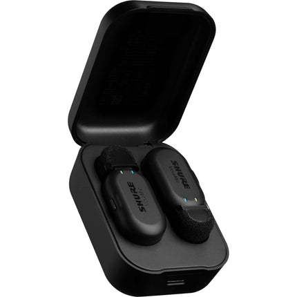 Shure MoveMic Two Sistema de Micrófono Inalámbrico Clip-On para 2 Personas 8 Horas de Batería y Alcance 30 m