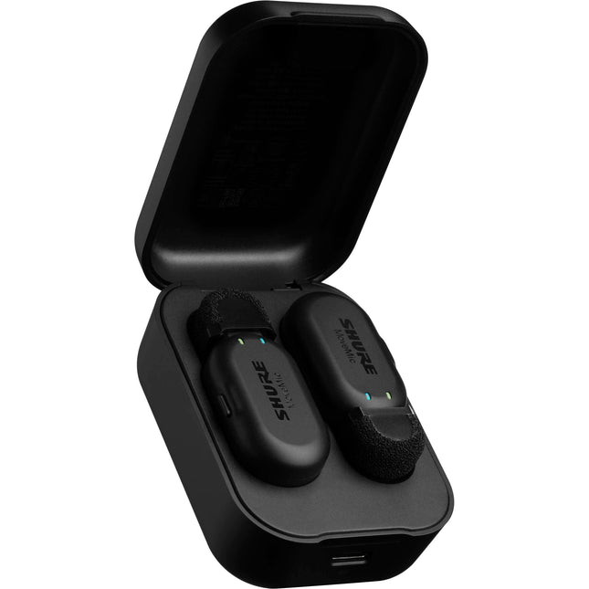 Shure MoveMic Two Sistema de Micrófono Inalámbrico Clip-On para 2 Personas 8 Horas de Batería y Alcance 30 m