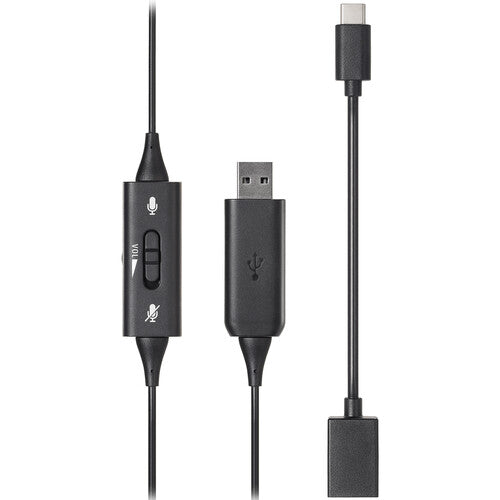 Audio-Technica ATH-101USB Auricular USB Monaural con Micrófono y Control de Volumen