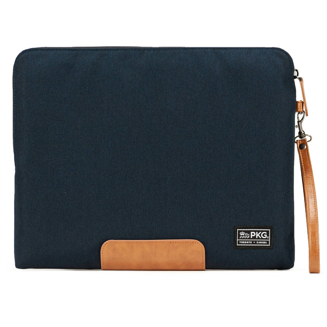 PKG International Slouch Funda Protectora para Portátil 14 Pulgadas Azul Marino Tan Resistente al Agua 600D