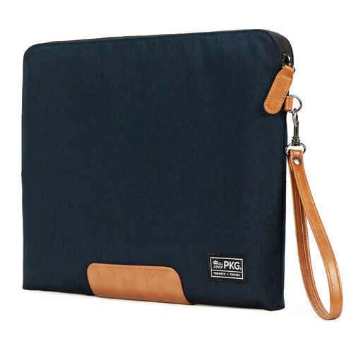PKG International Slouch Funda Protectora para Portátil 14 Pulgadas Azul Marino Tan Resistente al Agua 600D