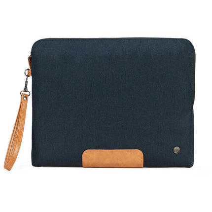 PKG International Slouch Funda Protectora para Portátil 14 Pulgadas Azul Marino Tan Resistente al Agua 600D