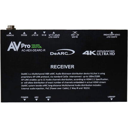AVPro Edge Kit Extensor eARC 100 m Entradas Asignables Control Bidireccional