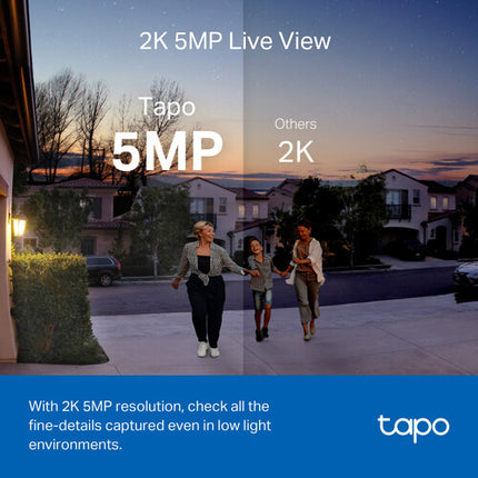 TP-Link Tapo D230S1 Timbre de Video Inteligente Kit con Hub H200 2560x1920 DPI 25m Visión Nocturna