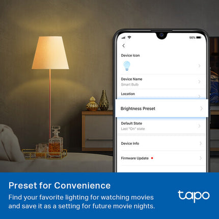 TP-Link Tapo L510E Bombilla Inteligente Wi-Fi 800 Lúmenes Luz Cálida 4-Pack