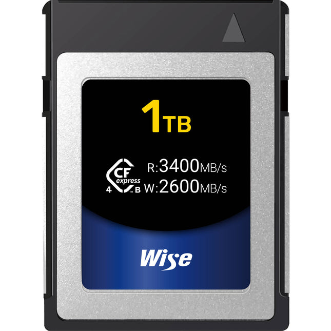 Wise Advanced 1TB CFexpress 4.0 Tipo B Tarjeta de Memoria 3400 MB/s Lectura 2600 MB/s Escritura