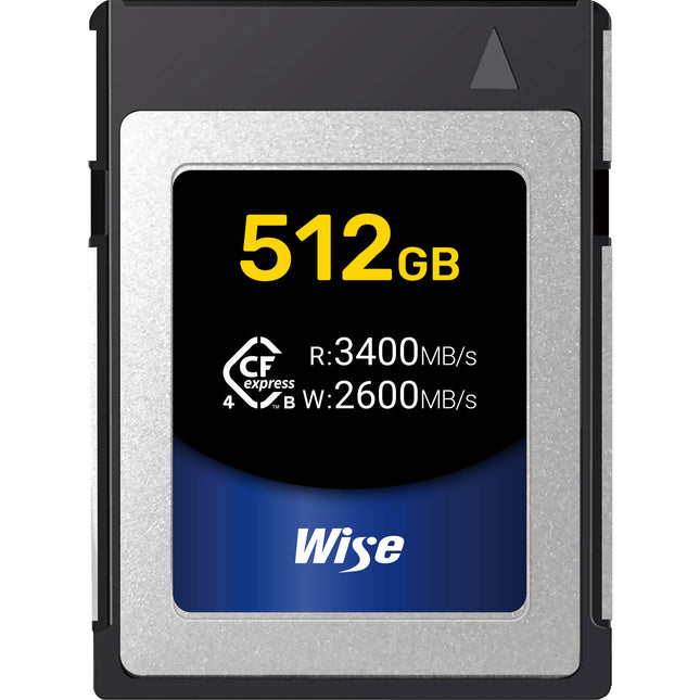 Wise Advanced 512GB Tarjeta de Memoria CFexpress 4.0 Tipo B 3400 MB/s lectura 2600 MB/s escritura