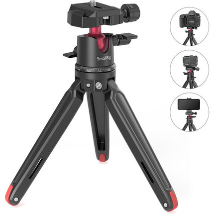 SmallRig Mini Trípode de Mesa con Kit de Filtros 5 en 1 y Rotación 360°