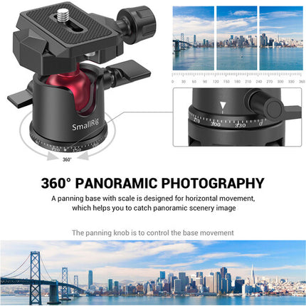 SmallRig Kit de Videografía para Smartphone con Trípode de Mesa y Cabezal Panorámico