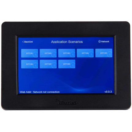 MuxLab Panel de Control Táctil 5" Blanco PoE 480x800 LCD