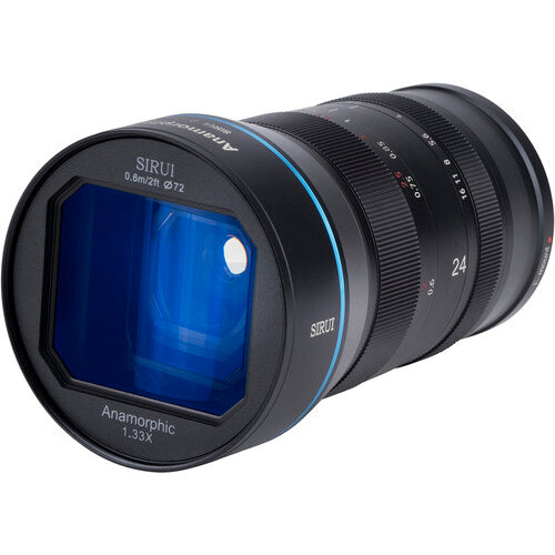 Sirui 24mm f 2.8 Anamórfico 1.33x para Montura X 4K 72mm