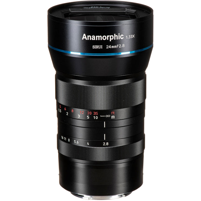 Sirui 24mm f2.8 Anamórfico E Mount Lente para 4K con Iris 8 hojas