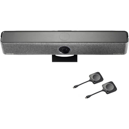 Barco ClickShare Barra de Video Todo en Uno Pro UHD 4K 120° FOV con Dos Botones