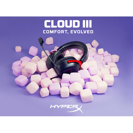 HyperX Cloud III Auriculares Gaming 53mm Memoria Foam Micrófono Desmontable