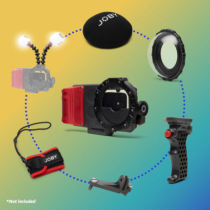 JOBY SeaPal Bluetooth Shutter Grip Control de obturador diseño ergonómico con tornillos