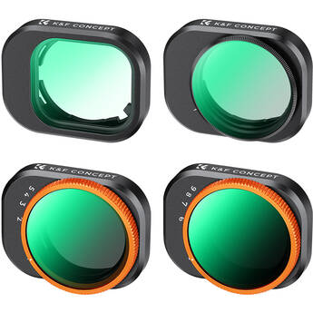 K&F Concept Nano-X Filter Kit With Green Coating Para DJI Mini 4 Pro Drone