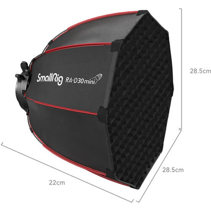 SmallRig RA-D30 Mini Softbox Parabólica 11.8" para LED Bi-Color Compacto y Ligero