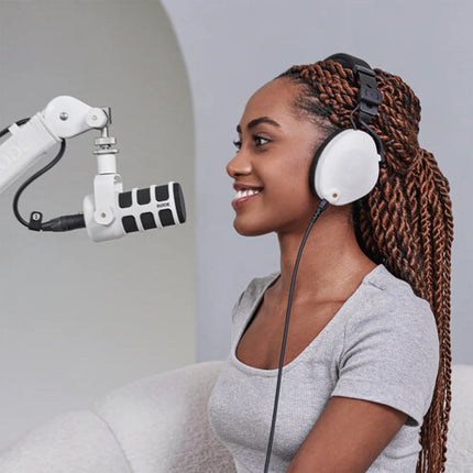 RODE NTH-100 Auriculares Cerrados Profesionales Over-Ear 40mm Drivers 5Hz-35kHz Blanco