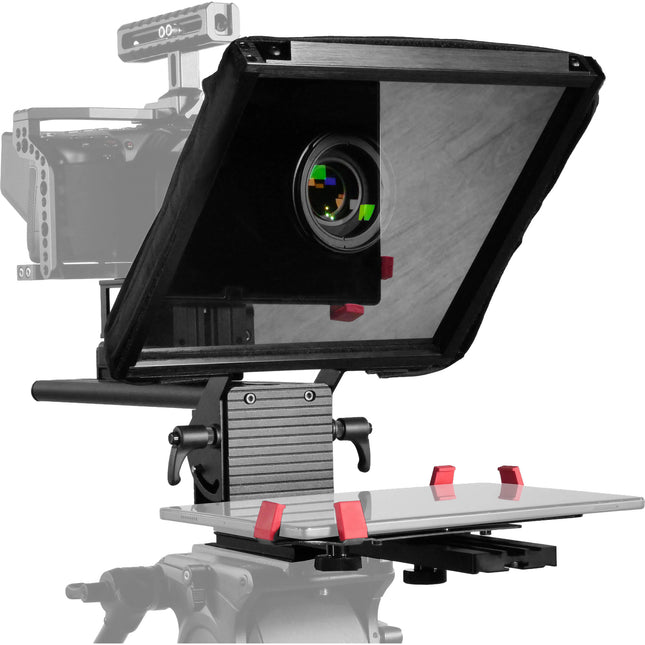 Prompter People Prompter Pal Pro Teleprompter 10" con vidrio óptico 65 35 y funda suave
