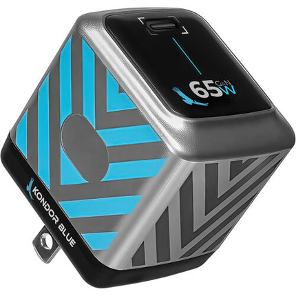 Kondor Blue Cargador de Pared USB-C 65W PD Tecnología GaN II