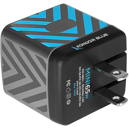 Kondor Blue Cargador de Pared USB-C 65W PD Tecnología GaN II