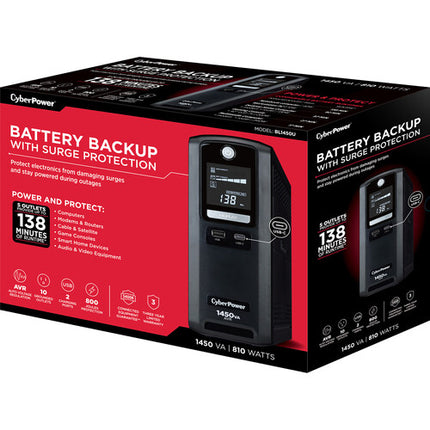CyberPower BL1450U Battery Back-UPS 1450 VA 810W 5 Salidas con Protección y USB