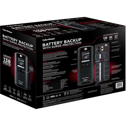 CyberPower BL1450U Battery Back-UPS 1450 VA 810W 5 Salidas con Protección y USB