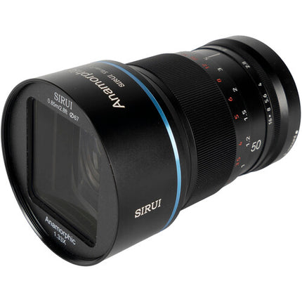 Sirui 50mm f1.8 Anamórfico Super35 1.33x Montura L con Funda y Tapas