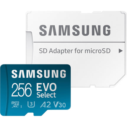 Samsung 256GB EVO Select microSDXC Tarjeta UHS-I 160MB/s con Adaptador SD