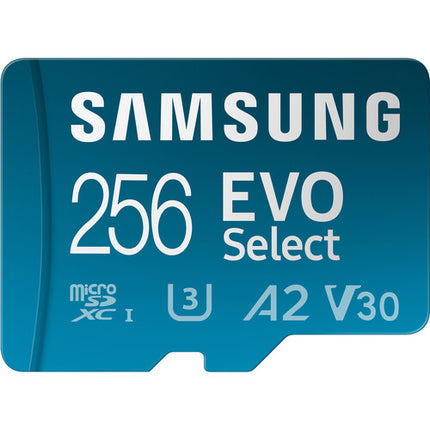 Samsung 256GB EVO Select microSDXC Tarjeta UHS-I 160MB/s con Adaptador SD