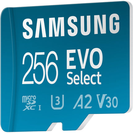 Samsung 256GB EVO Select microSDXC Tarjeta UHS-I 160MB/s con Adaptador SD