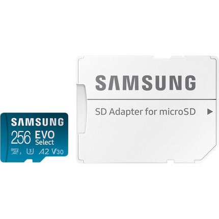 Samsung 256GB EVO Select microSDXC Tarjeta UHS-I 160MB/s con Adaptador SD