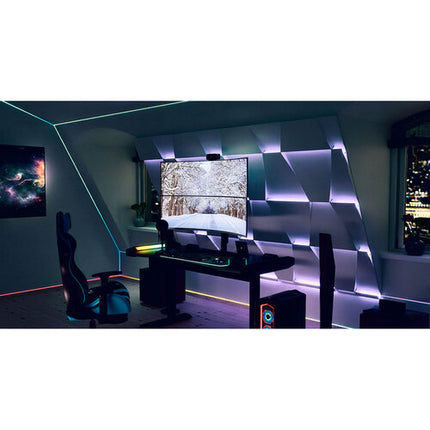 Atdec AWMS-2-BT75-H Soporte para Dos Monitores de 24 a 57 Pulgadas con Abrazadera F Negro