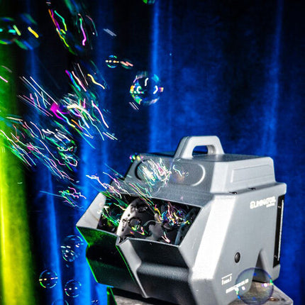 Eliminator Lighting Bubbletron EXL GO Máquina de Burbujas con Batería 3 Horas y Control RF inalámbrico
