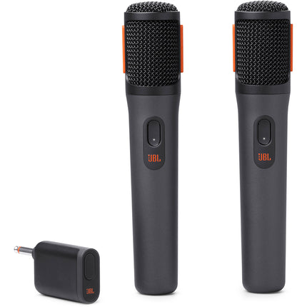 JBL PartyBox Sistema de Micrófonos Inalámbricos de Mano Doble Canal 100 Pies Autonomía 20 Horas