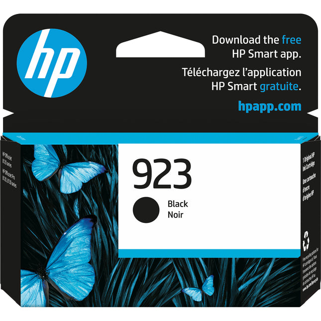 Cartucho de Tinta Original HP 923 Negro para Impresoras HP OfficeJet Pro 8125e 8135e 8139e