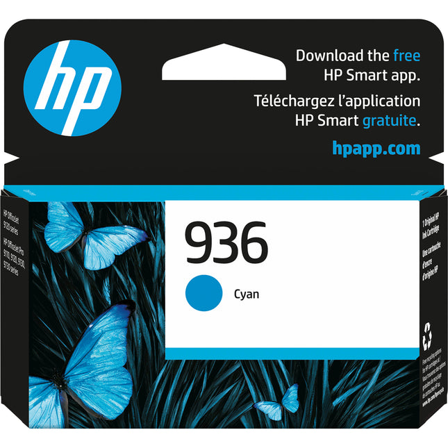 Cartucho de Tinta Original HP 936 Cyan para OfficeJet Pro 9110b 9730e