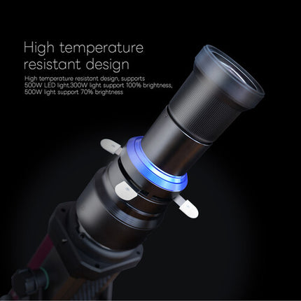 DigitalFoto Solution Limited Proyector con lente 36° Montura Bowens y filtros
