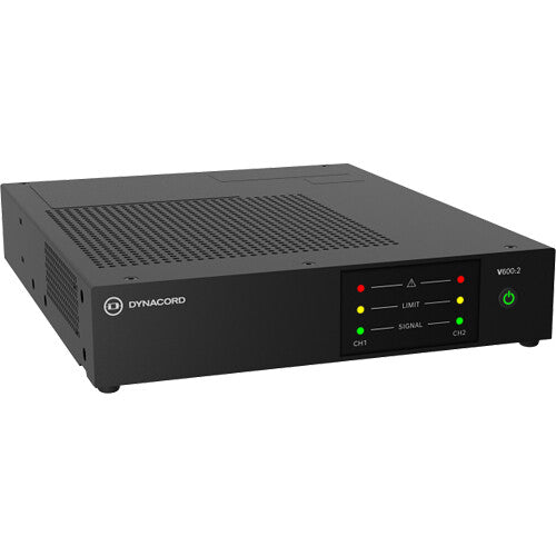 Dynacord V600:2 Amplificador de Potencia 600W 2 Canales 1 RU 1/2 Rack